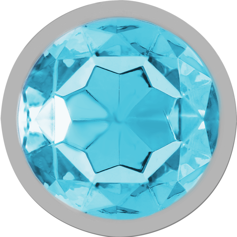 Plug Anal Métal Intense Cristal Bleu Taille M - Intense