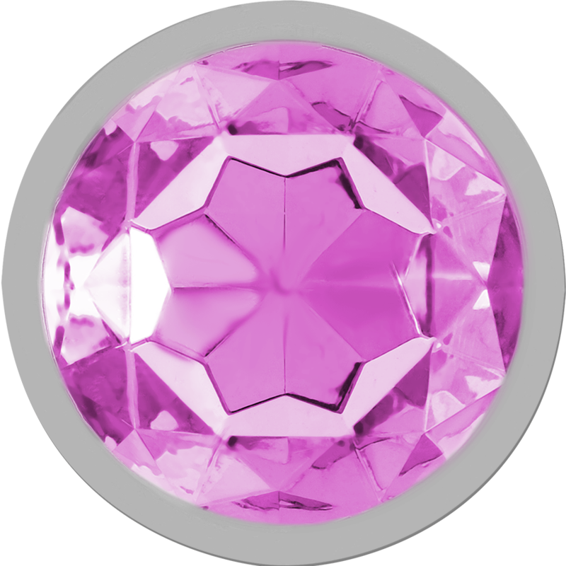Plug Anal Intense Métal Cristal Rose Taille S - Intense