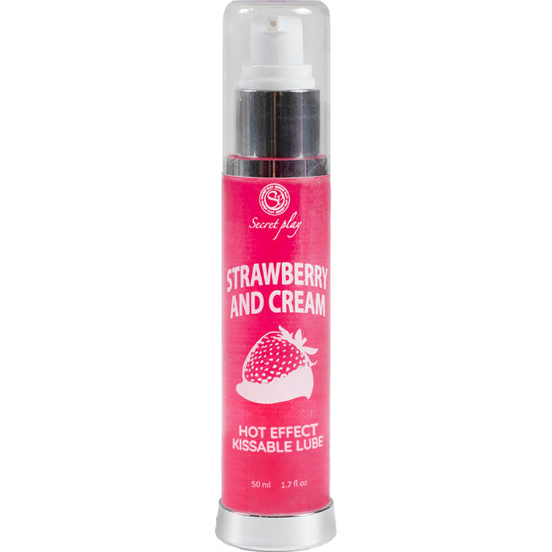 Secret Play - Lubrifiant 2 en 1 Effet Chaleur Fraise & Crème - 50 ml
