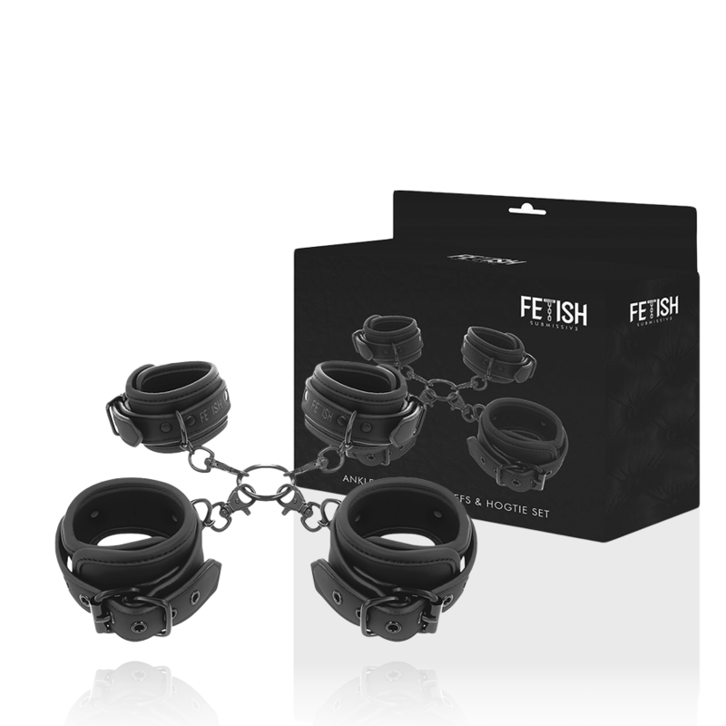 Fetish Submissive - Kit d'attaches Hogtie - Noir