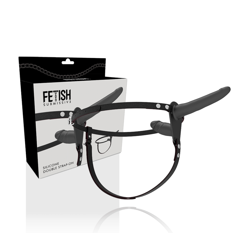 Fetish Submissive - Gode Ceinture Double Pénétration Noir