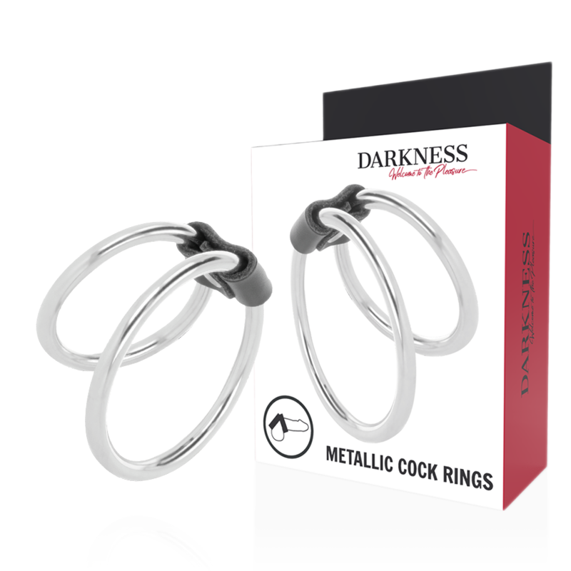 Anneau pénien double Darkness métal - Darkness - Darkness