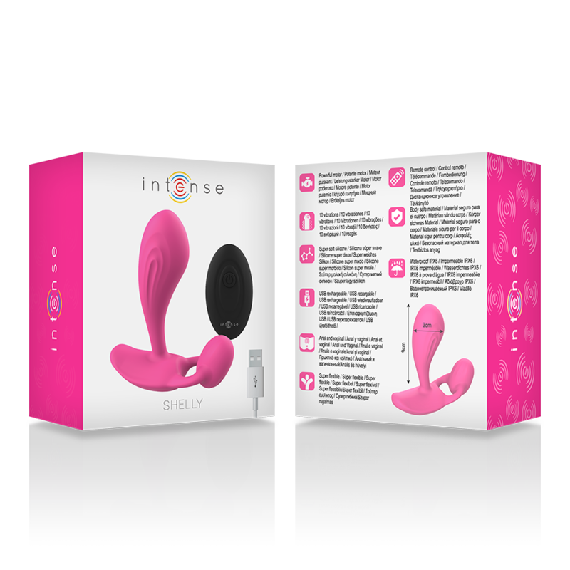 Plug Anal Vibrant Intense Shelly Rose avec Télécommande