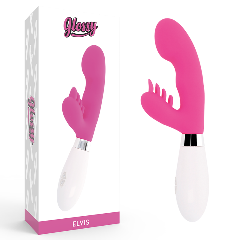 Vibromasseur Rabbit Elvis Rose - Glossy - GLOSSY