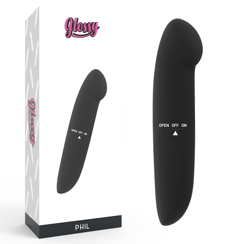 Vibromasseur Phil Noir - Glossy - GLOSSY