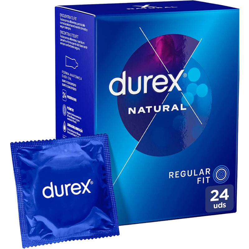 Préservatifs Durex Natural Regular Fit Boîte 24 - Durex