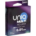 Préservatifs sans latex ultra-fins Uniq Multi x3 - Uniq - UNIQ
