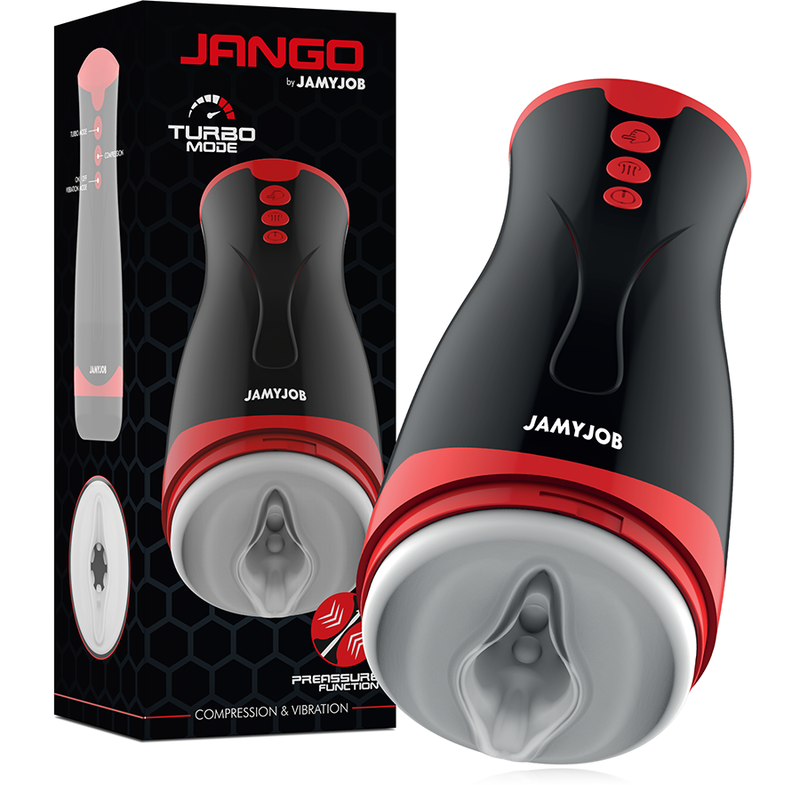 Masturbateur Jango Vibrant et Compression - JAMYJOB