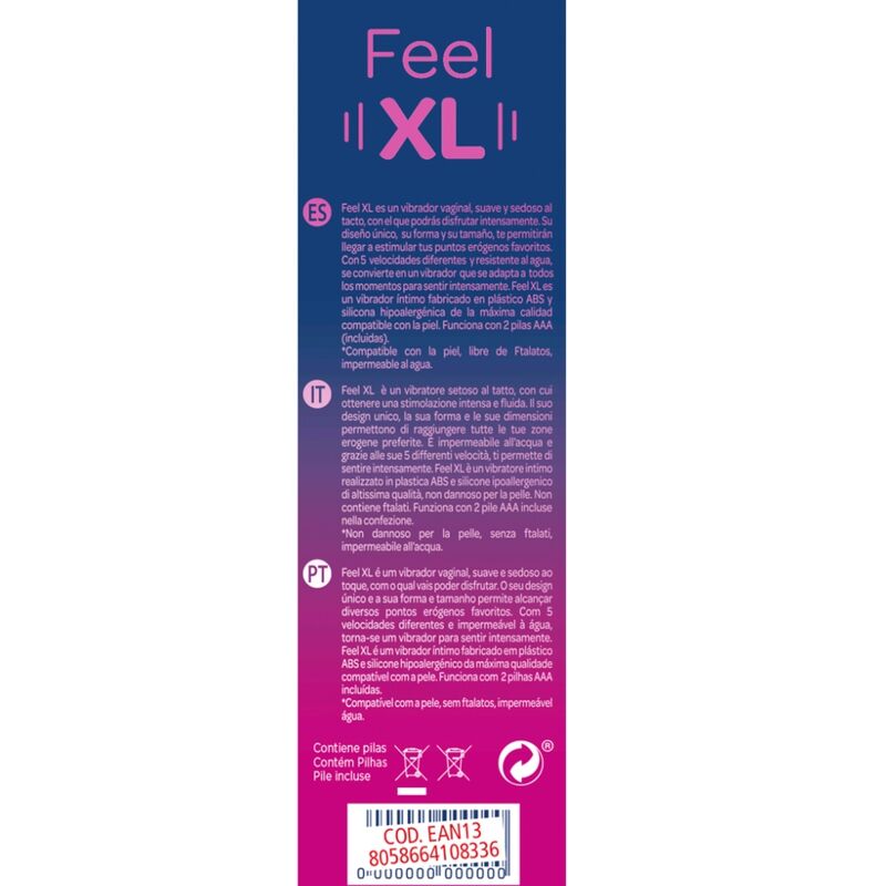 Vibromasseur Feel XL 16cm - Control - CONTROL TOYS