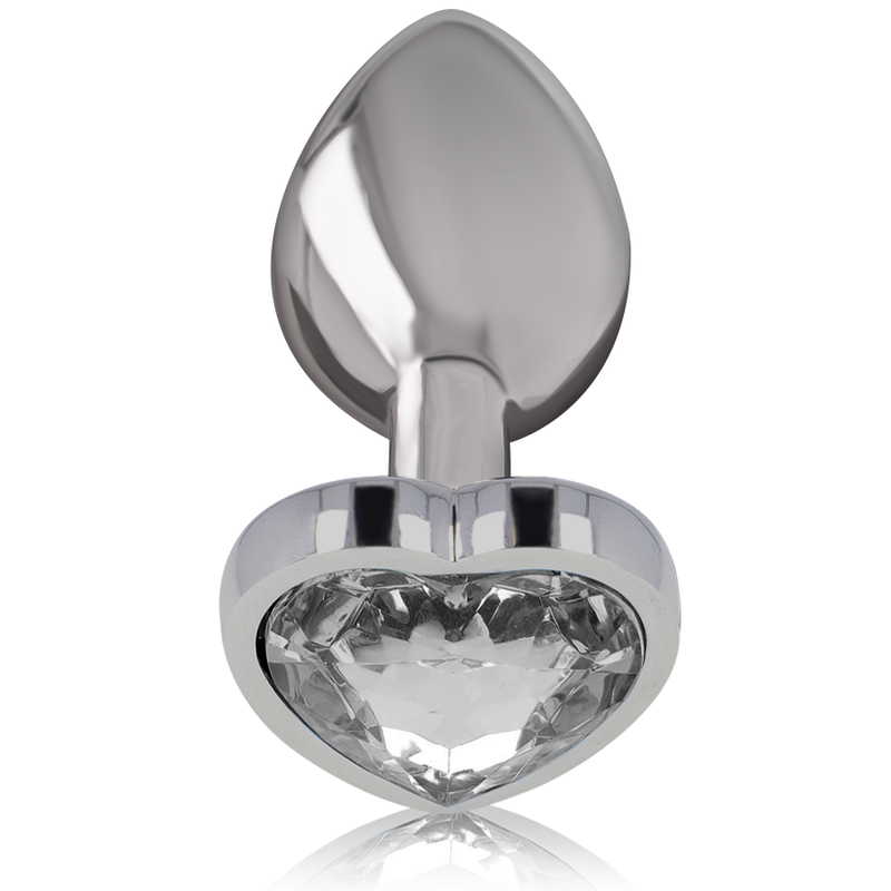 Plug Anal Métal Diamond Jewel Blanc Taille S - Intense