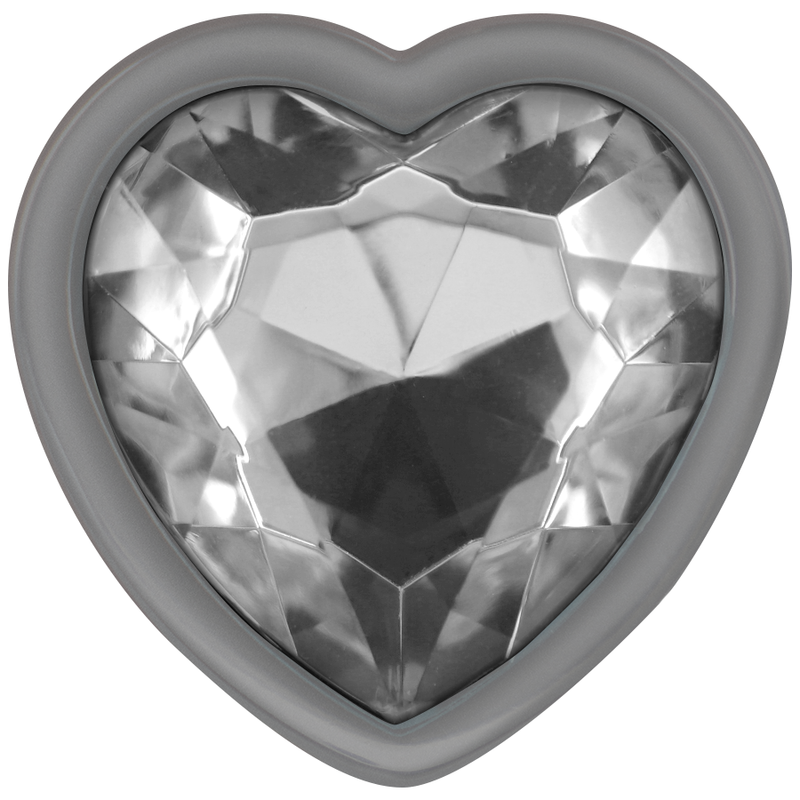 Plug Anal Métal Diamond Jewel Blanc Taille L - Intense
