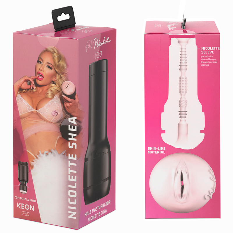 Pack Masturbateur Automatique Keon + Vagin Nicolette Shea - Kiiroo