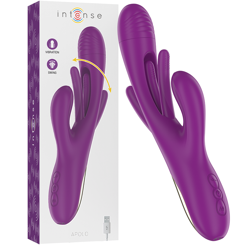 Vibrateur Rabbit Apolo Violet - Intense