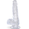 Gode Réaliste King Cock Clear Transparent 13,5cm - Pipedream