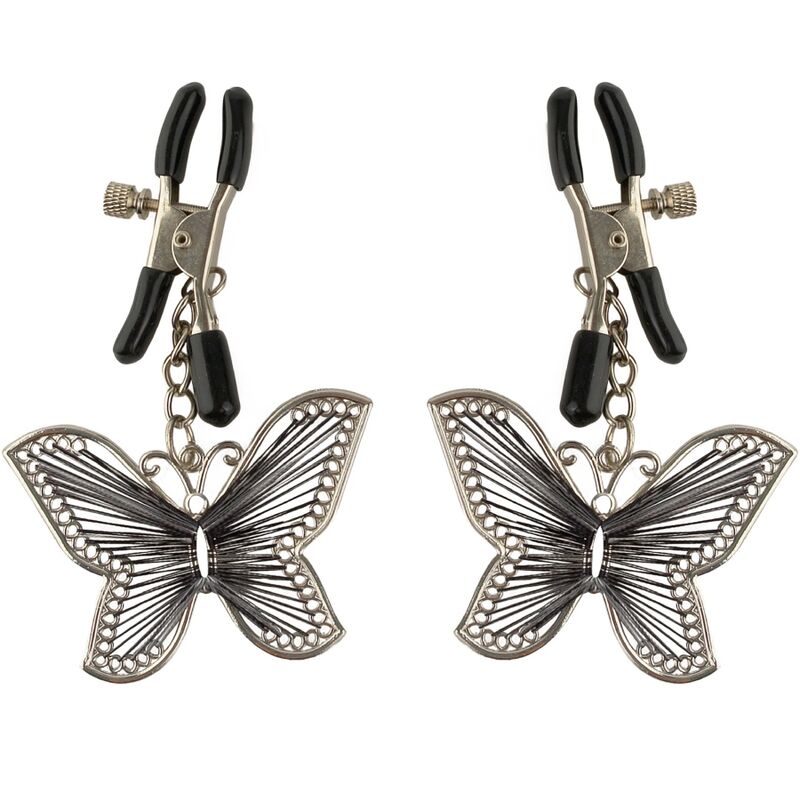 Pinces Tétons Papillons Ajustables - Fetish Fantasy Series