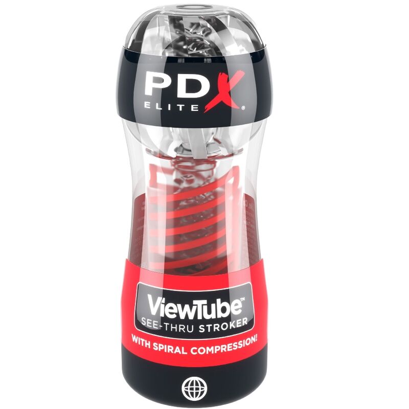 Masturbateur Stroker ViewTube 2 Spirale Transparent - PDX Elite