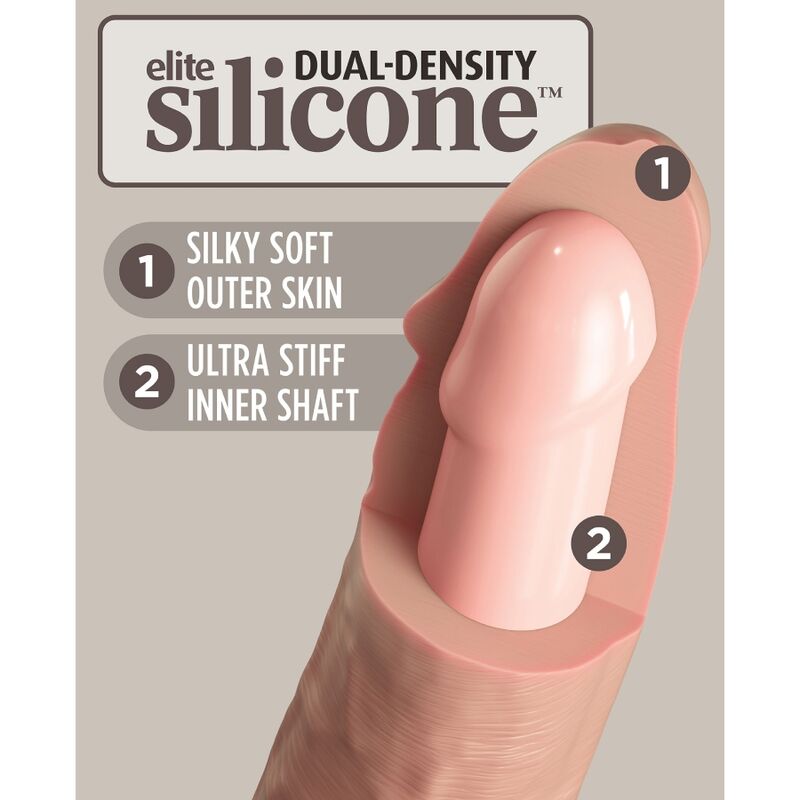 Gode Réaliste King Cock Elite XXL Chair 28cm - Pipedream