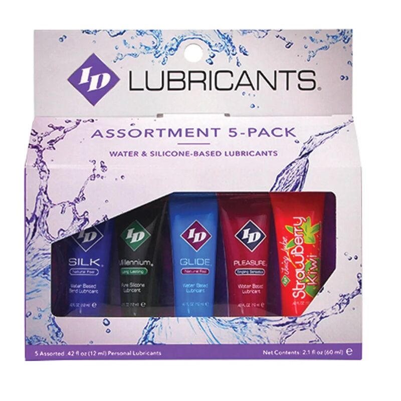 Lubrifiant Aromatisé ID Juicy Lube Assortiment 5x12ml - ID