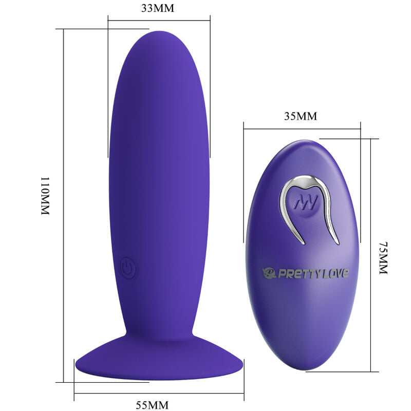 Plug Anal Vibrant Youth Plug Télécommandé Violet - Pretty Love - PRETTY LOVE YOUTH
