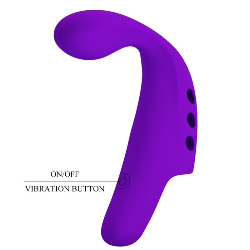 Stimulateur Doigt Vibrant Rechargeable Violet - Pretty Love