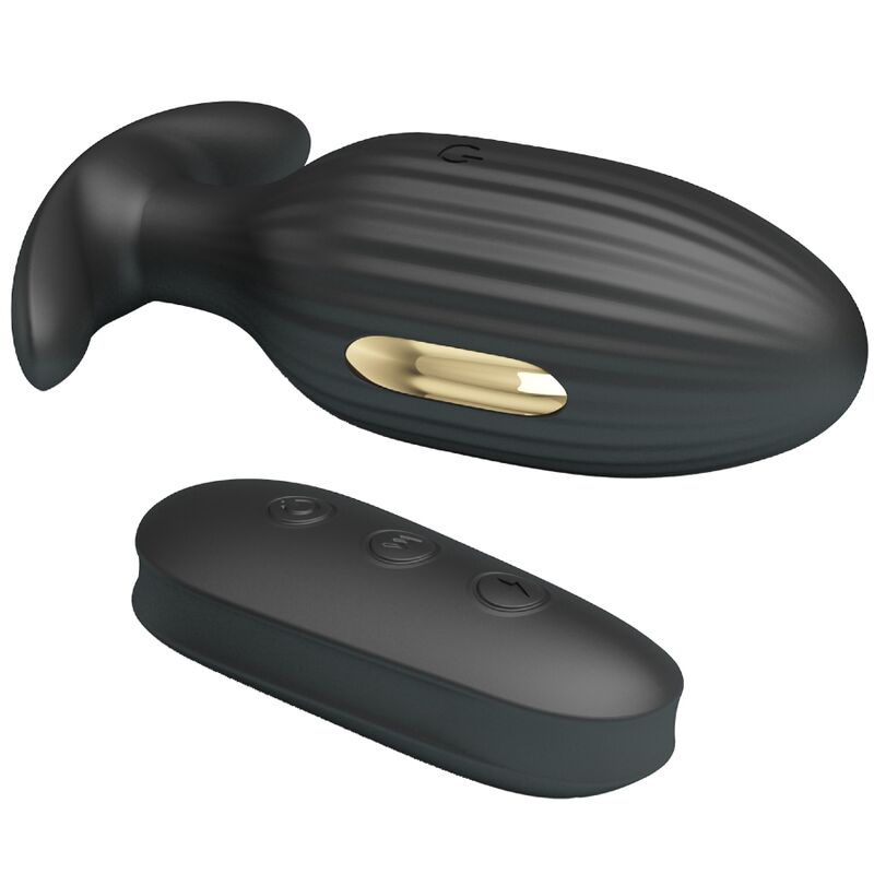 Plug Anal Vibrant Kelly Électrostimulation Noir - Pretty Love