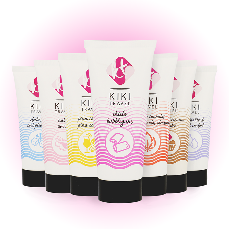 Kikí Travel - Lubrifiant Saveur Chewing-gum Fraise à base d’eau - 50 ml