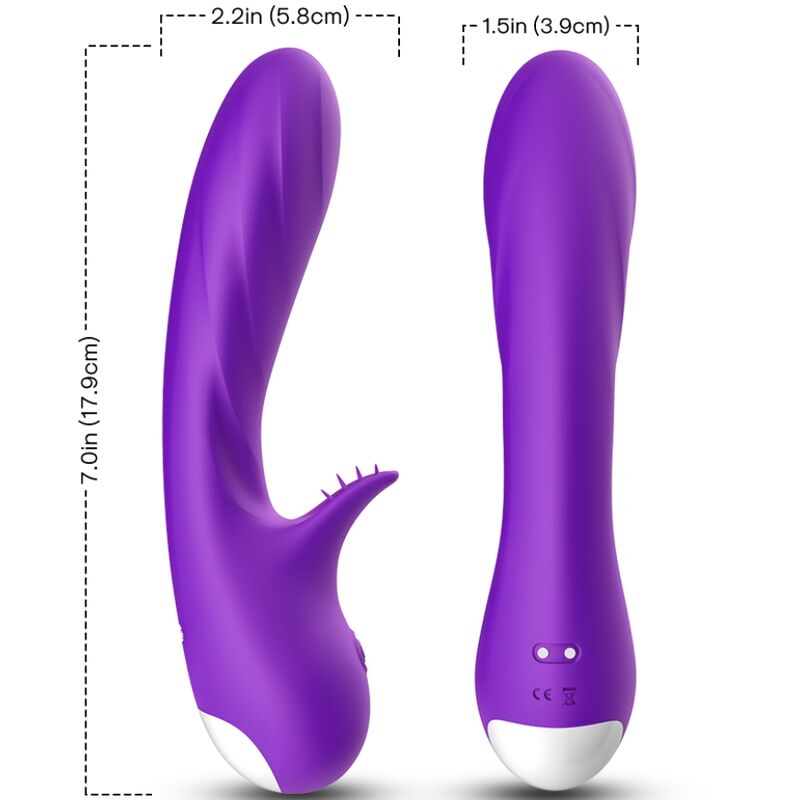 Vibromasseur Romance avec Stimulateur Violet - Armony