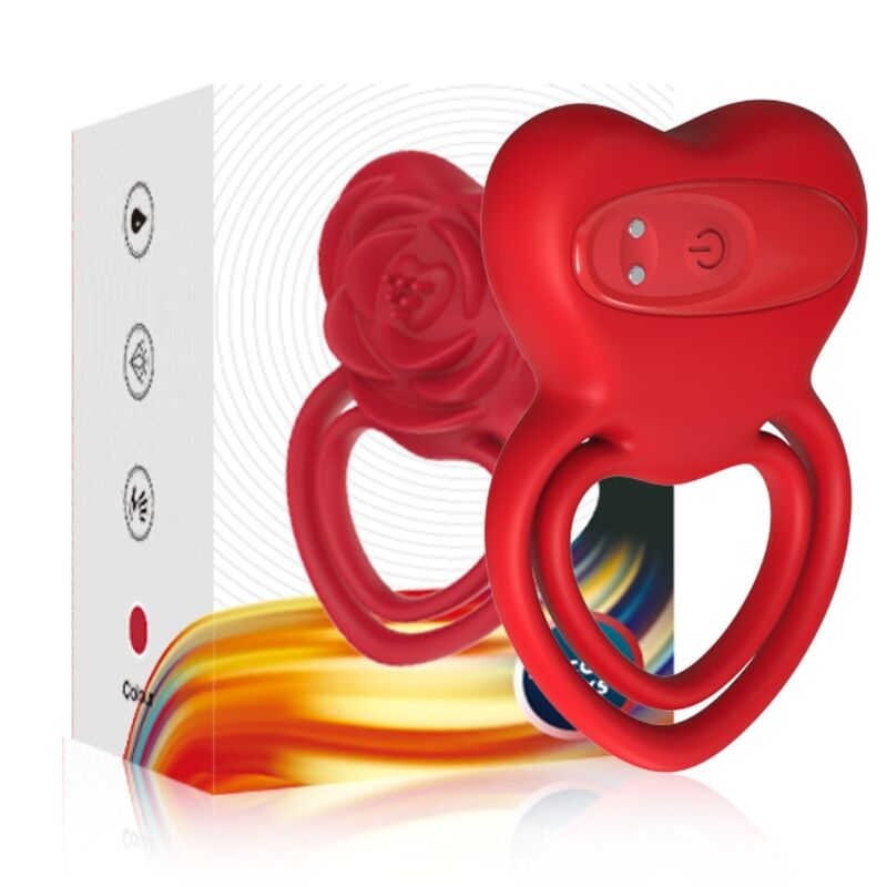 Anneau Vibrant Armony Cœur Rouge - Armony