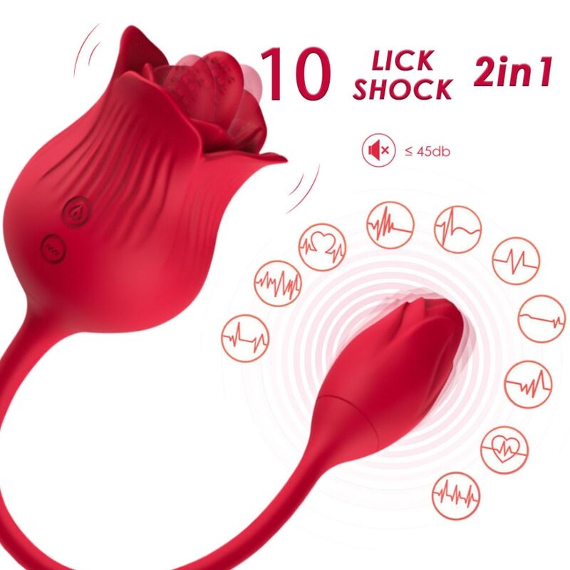 Stimulateur Clitoridien Armony Rose Queue Rouge - Armony