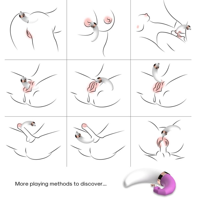 Stimulateur SweetMoon Clitoris & Point G Rose - Armony