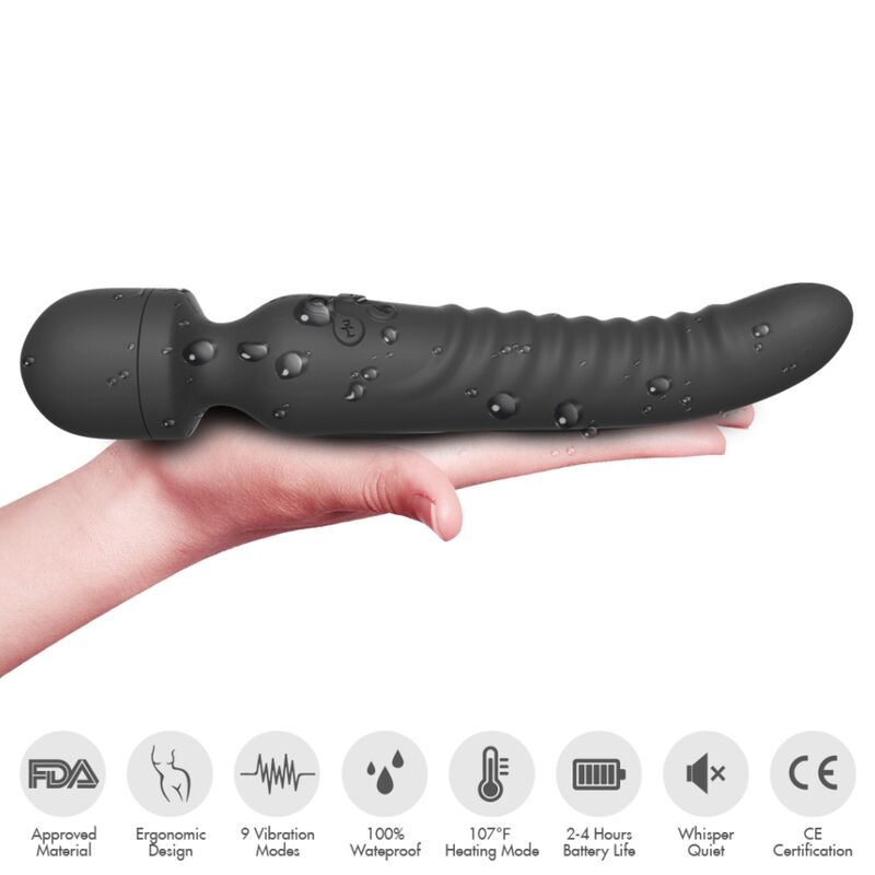 Vibrateur Mission Massager Effet Chaleur Noir - Armony - Armony
