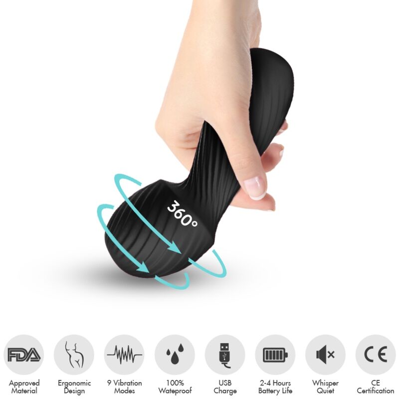 Vibrateur Dazzle Massager Petit Noir - Armony