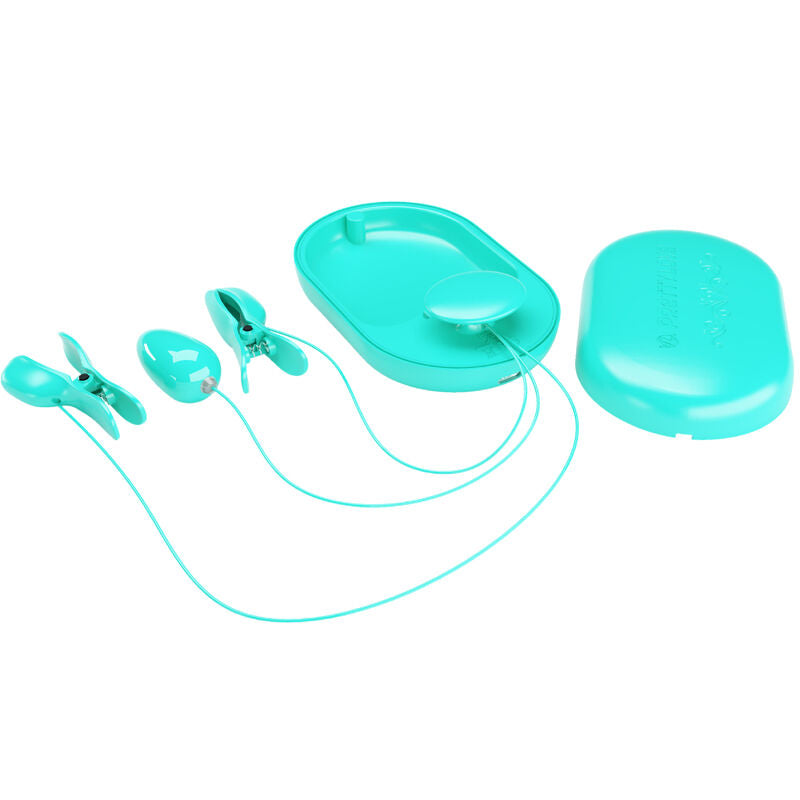 Pinces Tétons Électrostimulation Pretty Love Bleues - Pretty Love - PRETTY LOVE FLIRTATION