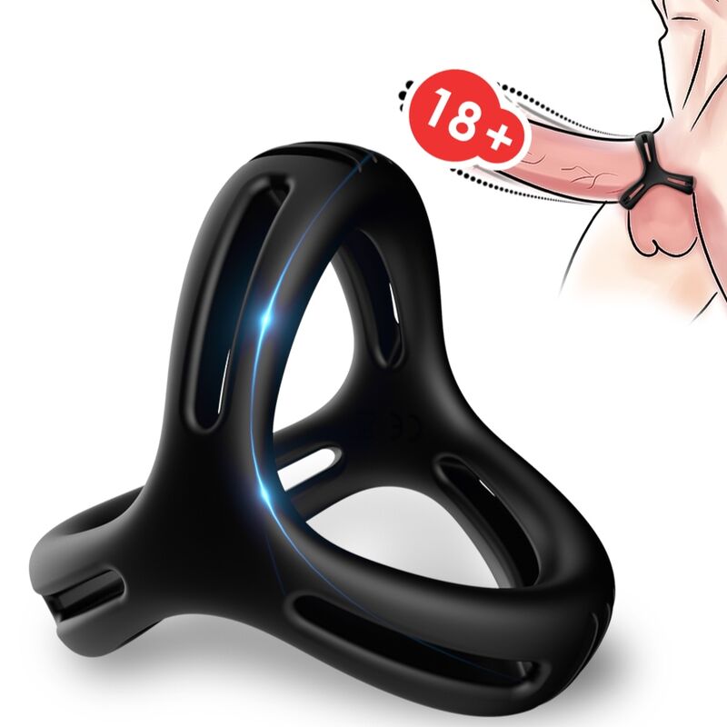 Anneau Pénien X-Ring Multiposition Noir - Armony