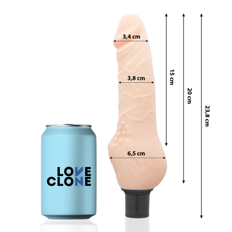 Gode vibrant réaliste Loveclone autolubrification 23.8 cm - Loveclone - LOVECLONE