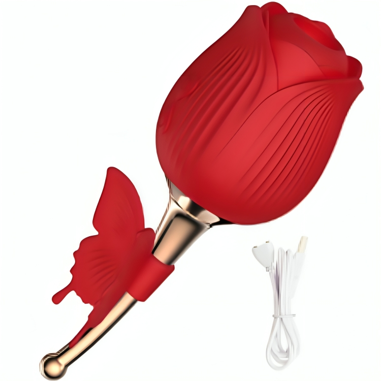 Stimulateur Clitoridien Butterfly Flower Rouge - Armony