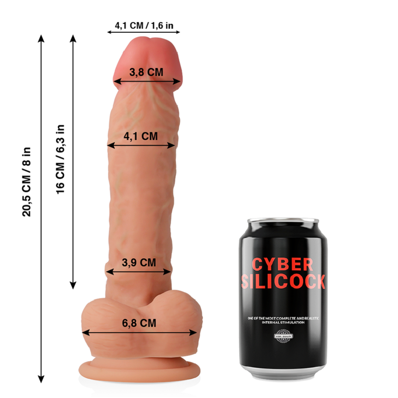 Gode Réaliste Cybersilicock XL Chair avec Ventouse - Cybersilicock