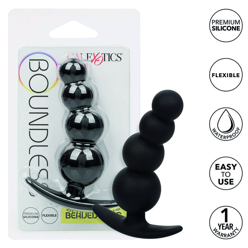 Chapelet Anal Boundless Perles Graduées Noir - CalExotics