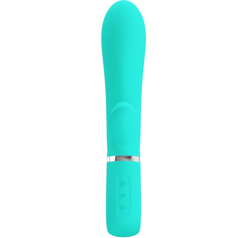 Vibrateur Rabbit Thomas Vert Aqua - Pretty Love - PRETTY LOVE FLIRTATION