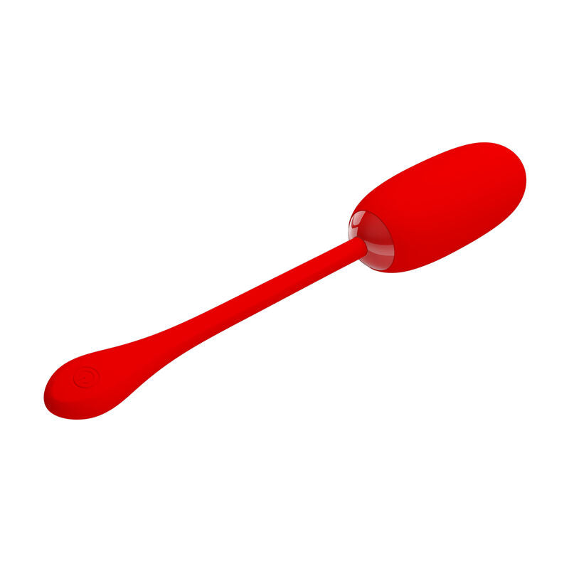 Pretty Love – Oeuf vibrant Étanche et Rechargeable en silicone – Rouge