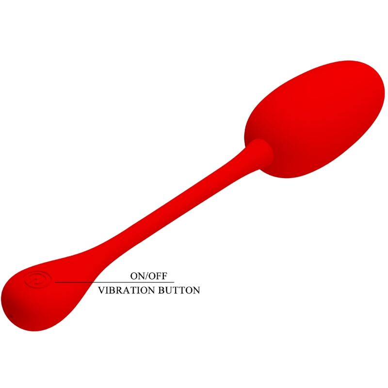 Pretty Love – Oeuf vibrant Rechargeable en silicone Knucker – Rouge