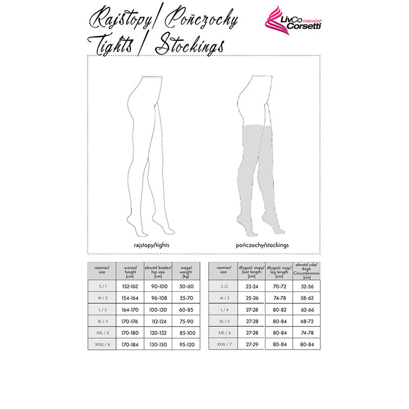 Bas Autofixants Loliwia LC19330 Noir - Livco Corsetti - LIVCO CORSETTI STOCKINGS