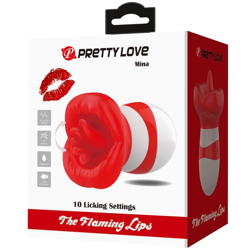 Stimulateur Mina Rouge Clair - Pretty Love - PRETTY LOVE FLIRTATION