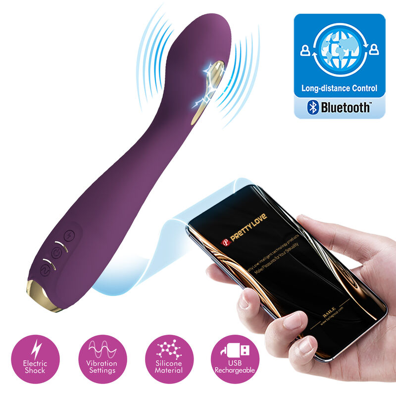Vibrateur Électrostimulation Hector Violet - Pretty Love