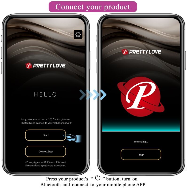 Pretty Love – Oeuf vibrant Connecté à Distance Abner – Lilas