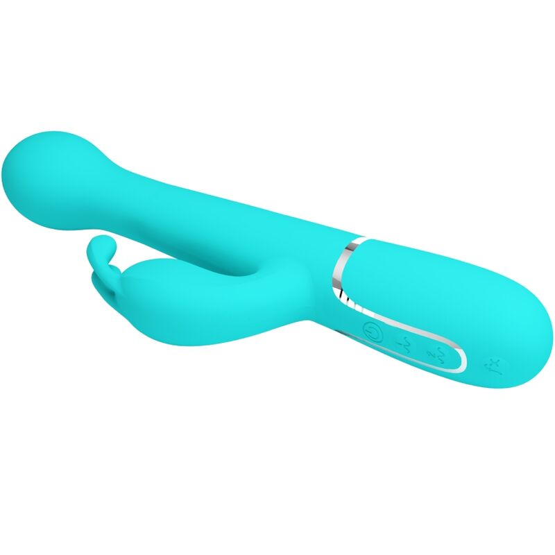 Pretty Love – Stimulateur Rabbit Multifonction 3 en 1 Dejon Bleu