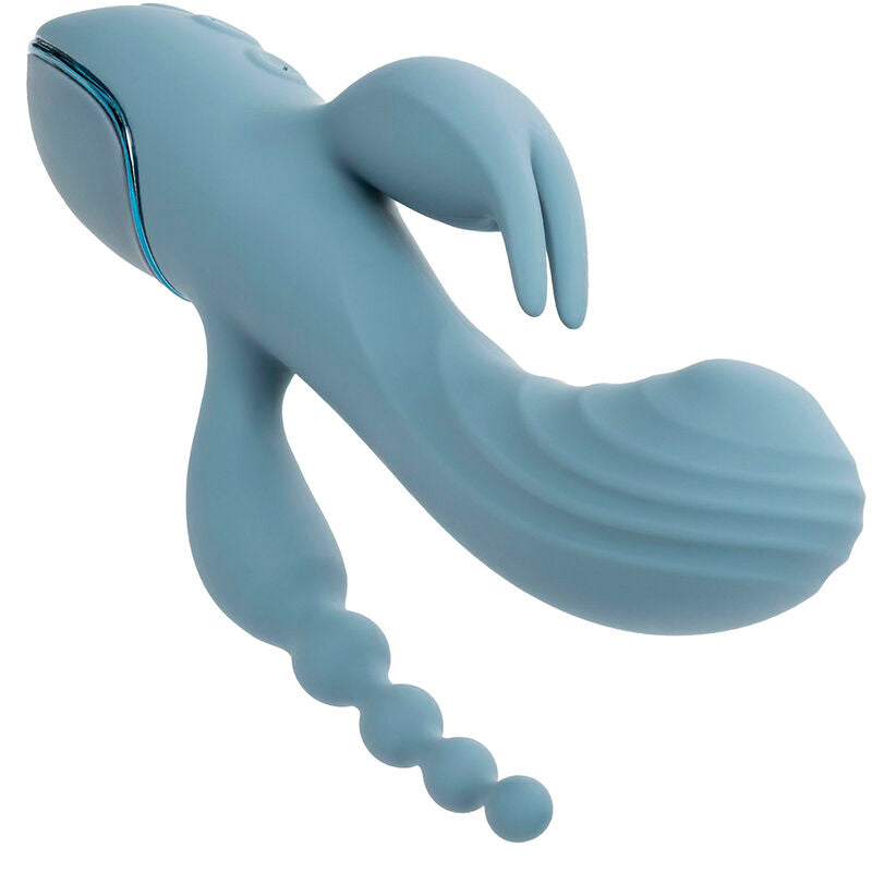 Vibrateur Triple Ecstasy Gris - CalExotics