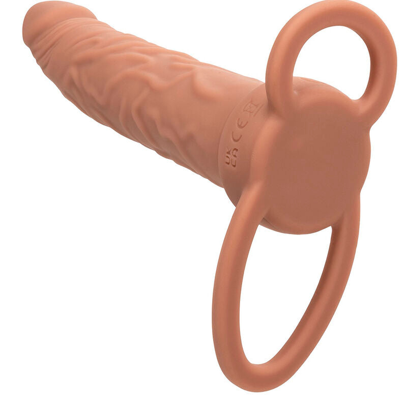 Anneau Vibrant Double Pénétrateur Performance Maxx Brun - CalExotics