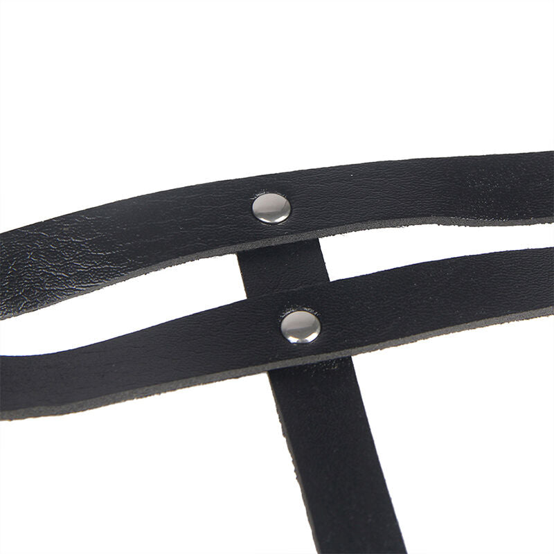 Ceinture Chaîne Cuir Noir Taille Unique - Subblime - SUBBLIME FETISH