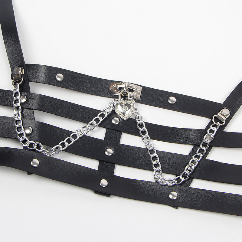 Harnais Corset Noir avec Chaînes Taille Unique - Subblime - SUBBLIME FETISH